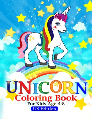 unicorn coloring book for kids ages 4-8: unicorn coloring book for kids ages 4-8 us edition - Activity Joyful, Coloring Book