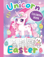 Unicorn Easter Coloring Book -Easter Coloring Books for Kids