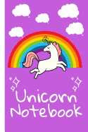 Unicorn Notebook: Lined Unicorn Themed Kids notebook, notepad to write in.