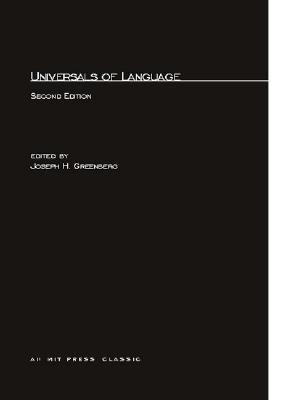 Universals of Language - Greenberg, Joseph H (Editor)