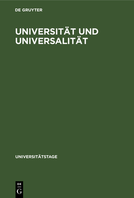 Universitt und Universalitt - No Contributor