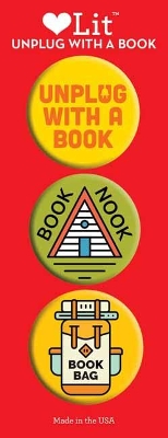 Unplug with a Book 3-Button Assortment - Gibbs Smith Publisher (Designer)