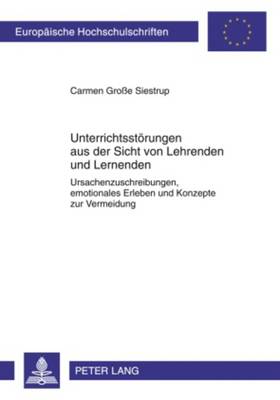 Unterrichtsst÷rungen Aus Der Sicht Von Lehrenden Und Lernenden ...