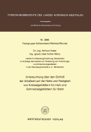 Untersuchung ber den Einflu der Anlazeit auf die Hrte und Festigkeit von Kreissgeblttern fr Holz und Schmelzsgeblttern fr Stahl