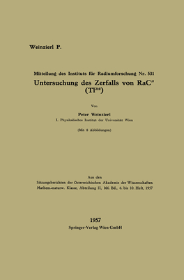 Untersuchung des Zerfalls von RaC  (T1210) - Weinzierl, Peter