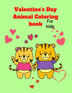 Valentine's Day animal: coloring book for kids