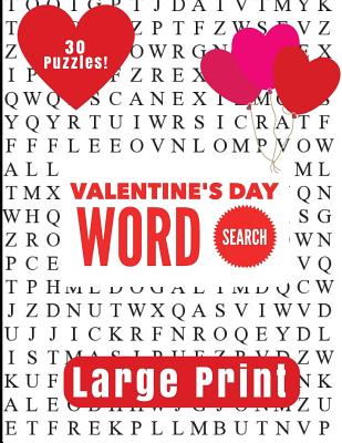 Valentine's Day Large Print Word Search - Puzzle Pyramid
