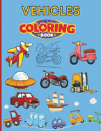 Vehicles Coloring Book for Kids