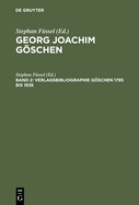 Verlagsbibliographie Gschen 1785 bis 1838