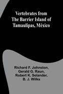 Vertebrates from the Barrier Island of Tamaulipas, M?xico