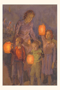 Vintage Journal Children with Chinese Lanterns