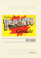 Vintage Lined Notebook Greetings from Toronto, Canada