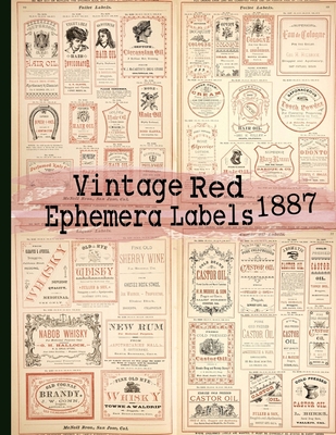 Vintage Red Ephemera Labels 1887: Vintage Labels Ephemera Series - Anders, C