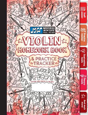 Violin Homework Book and Practice Tracker (Red) - Winters, Meridee