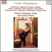 Violin Miniatures - Jen Jand (piano); Takako Nishizaki (violin)