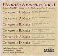 Vivaldi's Favorites, Vol. 3 - Alexander Tenenbaum (violin); Joel Pitchon (violin); Mela Tenenbaum (violin); Richard Rood (violin); Philharmonia Virtuosi;...