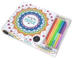 Vive Le Color! Peace (Adult Coloring Book and Pencils): Color Therapy Kit