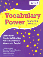 Vocabulary Power Level 1: Lessons for Students Who Use African American Vernacular English - Seals, Latrice M, and Pollard-Durodola, Sharolyn D, and Foorman, Barbara R, PH.D.