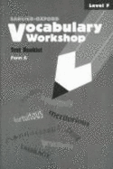 Vocabulary Workshop: Test Book Level F Form a