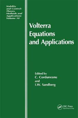 Volterra Equations and Applications - Corduneanu, C (Editor), and Sandberg, I (Editor)