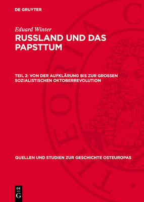 Von Der Aufklrung Bis Zur Grossen Sozialistischen Oktoberrevolution - Winter, Eduard