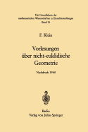 Vorlesungen ber Nicht-Euklidische Geometrie