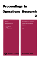 Vortrage Der Jahrestagung 1972 Dgor / Papers of the Annual Meeting 1972