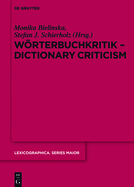 Wrterbuchkritik - Dictionary Criticism