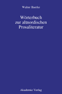Wrterbuch zur altnordischen Prosaliteratur