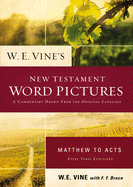 W. E. Vine's New Testament Word Pictures: Matthew to Acts: A Commentary Drawn from the Original Languages