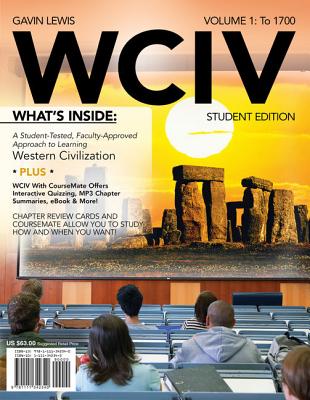 Wciv, Volume I (with Review Cards and History Coursemate with Ebook, Wadsworth Western Civilization Resource Center 2-Semester Printed Access Card) - Lewis, Gavin