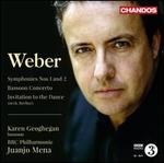 Weber: Symphonies Nos. 1 & 2;  Bassoon Concerto; Invitation to the Dance
