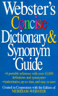 Webster's Concise Dictionary & Synonym Guide