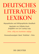 Wedekind - Weiss - Kosch, Wilhelm, and Achnitz, Wolfgang (Contributions by), and Hagestedt, Lutz (Contributions by)