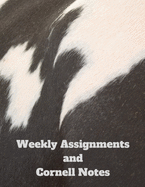 Weekly Assignments & Cornell Notes: 15 week, 1 semester, Assignment Tracker and 10 pages for Cornell Notes per week