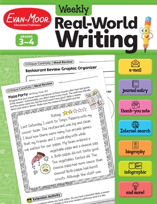 Weekly Real-World Writing, Grade 3 - 4 Teacher Resource - Evan-Moor Educational Publishers