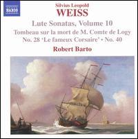 Weiss: Lute Sonatas, Vol. 10 - Robert Barto (baroque lute)