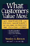 What Customers Value Most: How to Achieve Business Transformation by Focusing on Processes That Touch Your Customers: Satisfied Customers, Increased Revenue, Improved Profitability - Brown, Stanley A