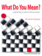 What Do You Mean?: Conceptual Clarity in Social Policy - Magnoli, Alessandro, and Bocchi, Alessandro Magnoli