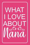 What I Love About Nana: fill in the blank book for grandma, what i love about grandma book, mothers day gifts for grandma, grandma journal, grandma gifts book, mother's day gifts for nana