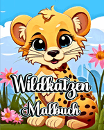 Wildkatzen Malbuch: Safari-Tiere Gepard und Leopard zum Ausmalen fr Jungen und Mdchen