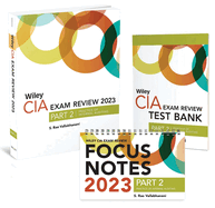 Wiley CIA 2023 Part 2: Exam Review + Test Bank + Focus Notes, Practice of Internal Auditing Set