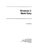 Windows 3 Made Easy - Sheldon, Tom, and Sheldon, Thomas