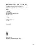 Windsurfing the Fermi Sea: Proceedings of the International Conference and Symposium on Unified Concepts of Many-Body Problems Held at the State University of New York, Stony Brook, September 4-6, 1986