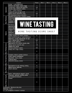 Wine Tasting Score Sheet: Wine Tasting Score Game Record Book, Wine Tasting Score Keeper, Wine Tasting More Seriously with Wine Tasters Scoresheet, Size 8.5 X 11 Inch, 100 Pages