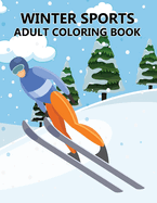 Winter Sports Adult Coloring Book