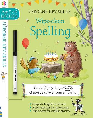 Wipe-Clean Spelling 8-9 - Jane Bingham, and Brol, Magda (Illustrator)