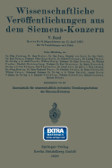 Wissenschaftliche Veroeffentlichungen Aus Dem Siemens-Konzern: Funfter Band 1926-1927