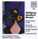 Wolfgang Amadeus Mozart: Seranata notturna KV239; Maurerische Trauermusik KV477; Eine kleine Nachtmusik KV525; Divert