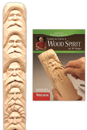Wood Spirit Study Stick Kit (Learn to Carve Faces with Harold Enlow): Learn to Carve a Wood Spirit Booklet & Wood Spirit Study Stick